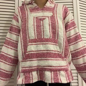 Pink patterned drug rug sweatshirt